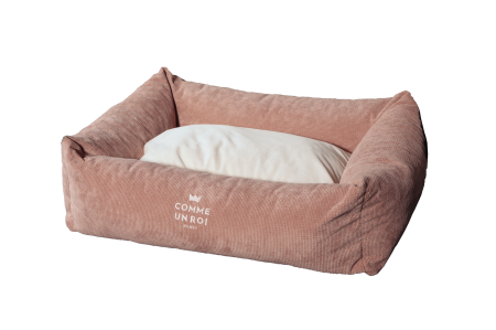 Comme un Roi - Panier Douillet Caresse Rose pour Chien et Chat